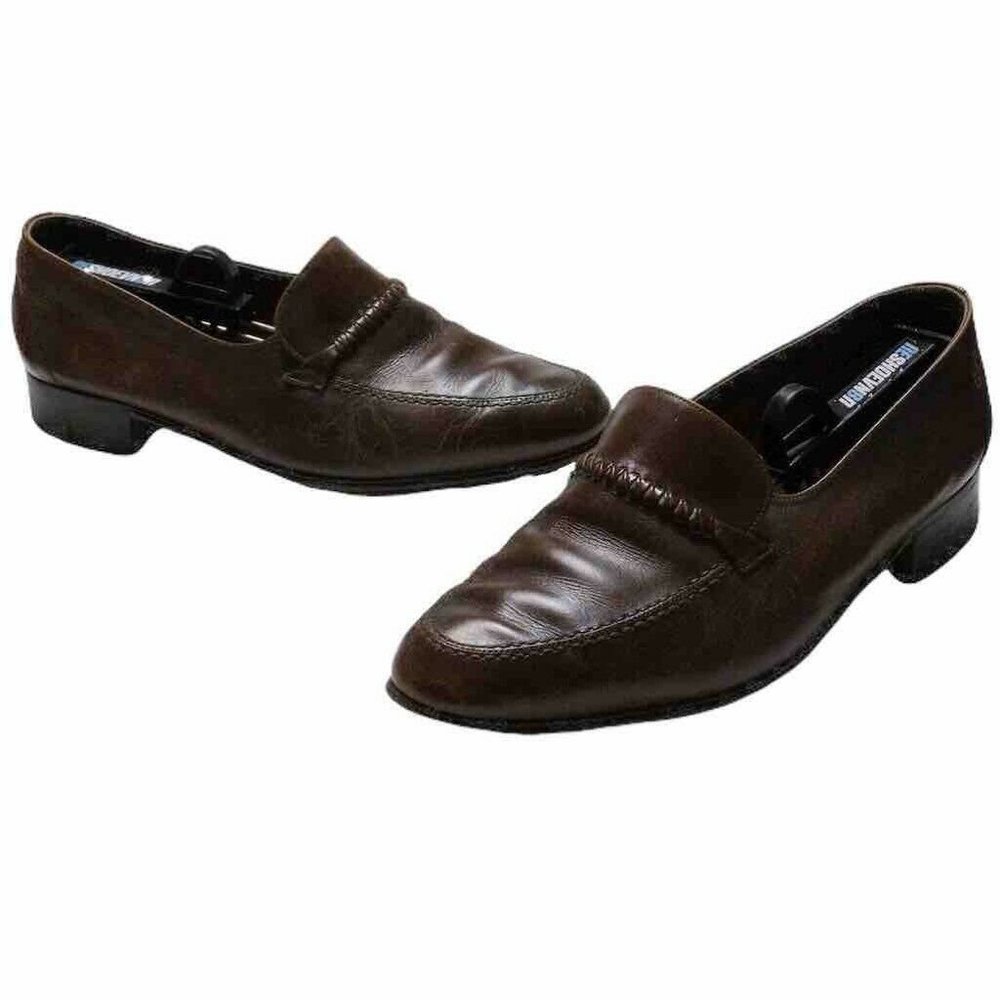 Continentals By Bally Mens Dundee Loafers Brown 8W